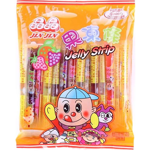 trying Jin Jin Jelly Strips! 🍓🍬#candy #jinjinjellystrips